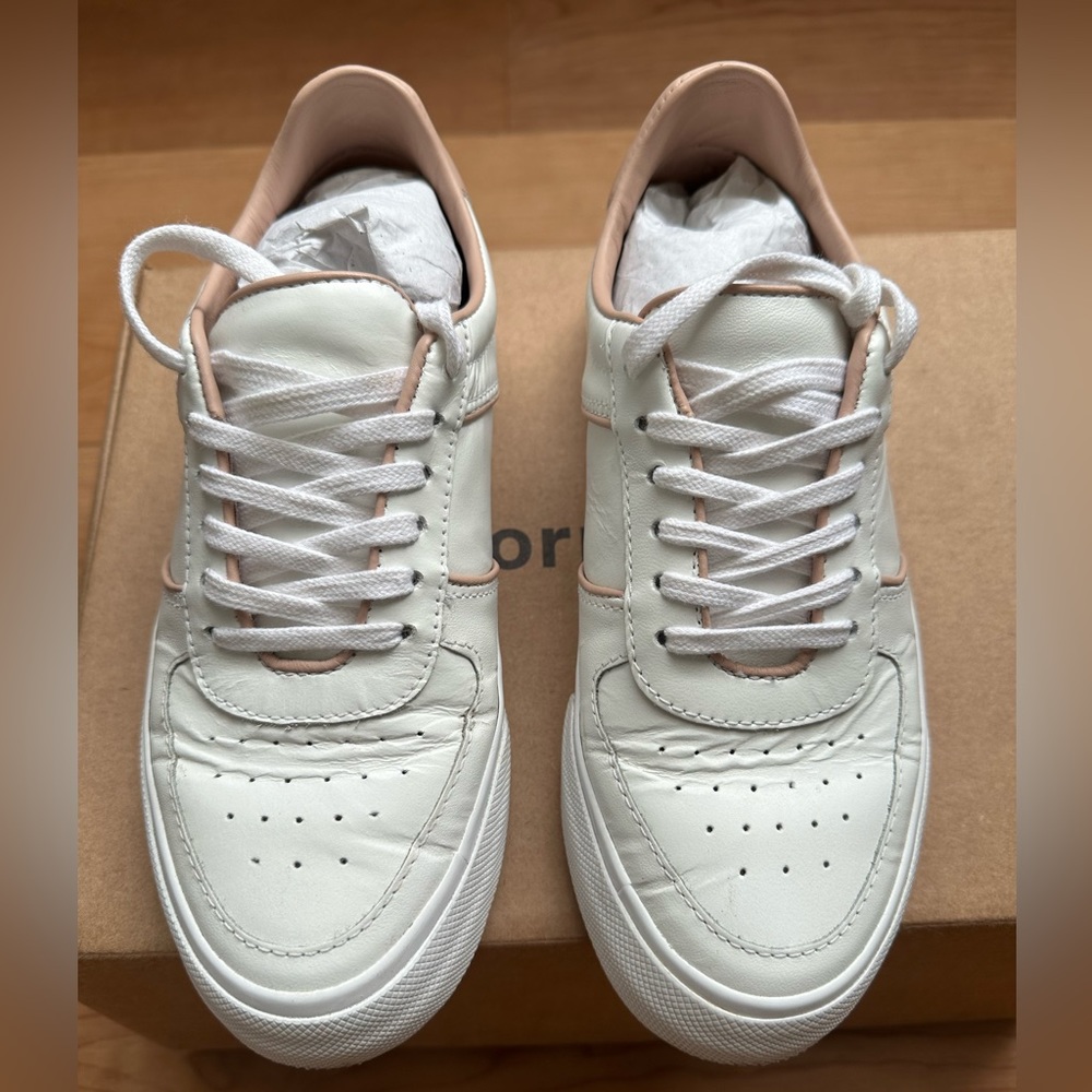 Reformation The Harlow Sneaker, White/Serenade, Size 6 - Picture 10 of 10
